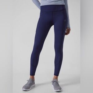 Women's Athleta Rainier Tight – Dress Blue (Navy) – Large Petite